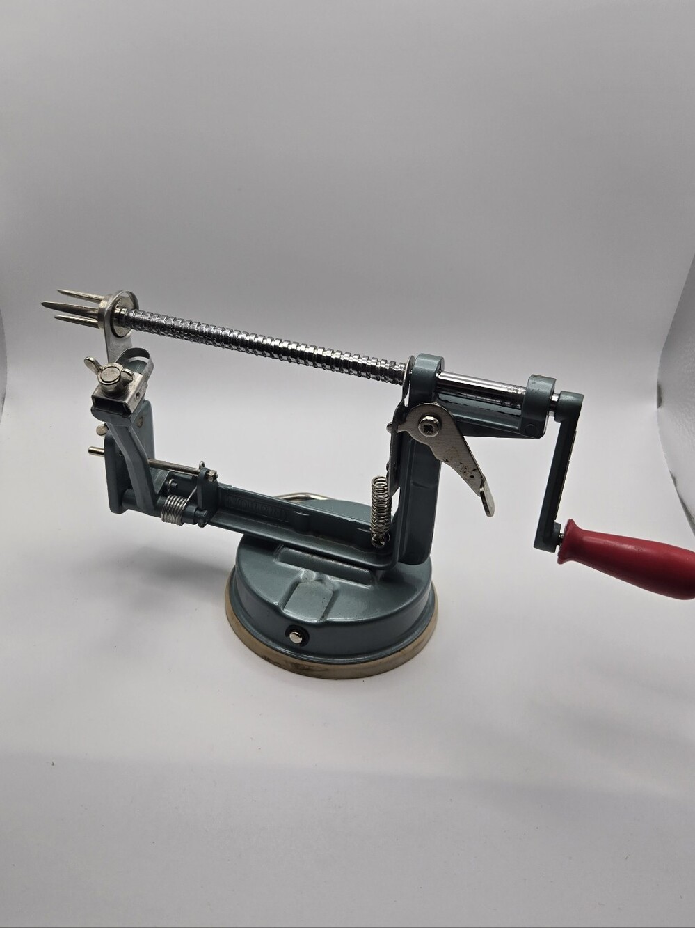 Norpro Apple Master Apple Peeler Crank Handle Green And Red